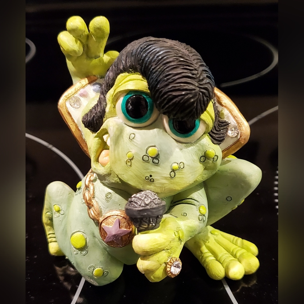 Sprogz Collectible Elvis Frog Figurine "At The Hop"